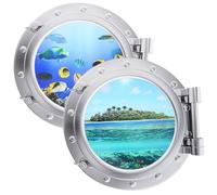 Artibetter Imanes de Casillero con Patrones de Palma, 2 Piezas de PVC Decorativos para Vehículos y Barcos de Crucero Función de Absorción y Adorno Elegante