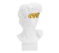 Artibetter Jarrón de Resina Blanco Diseño de Busto Ciego, Maceta Creativa para Suculentas, Adorno de Escritorio Multifuncional para Ambientación del Hogar