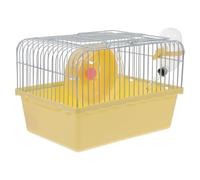 Artibetter Jaula Portátil y ABS para Hámster con Diseño Multifuncional | Soporte para Agua y Accesorios, Interior Amplio, para Hámsters y Mascotas Pequeñas, Color Amarillo