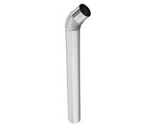 Artibetter Juego de 2 Tubos de Estufa de Leña y Codo de 45 Grados de Acero Inoxidable de 60 Mm para Cocina y Camping Fácil Instalación y Mantenimiento Simple