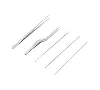 Artibetter Juego de 5 Cucharas para Ear Wax Removal de Acero Inoxidable Diferentes Formas para Limpieza de Oídos y Recogedor de Cerumen Eficaz