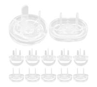ARTIBETTER Juego De Cubiertas Transparentes Para Enchufes A Prueba De Bebés Cubiertas Para Enchufes De 6 Uds. Cubiertas De Doble Clavija Y 6 Uds. Cubiertas De Enchufe De Tres Clavijas Para