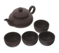 ARTIBETTER Juego de Tetera y Taza de Cerámica con Filtro, Resistencia al Calor y Fácil de Limpiar, Capacidad de 125ml y 35ml, Adecuado para Hogares y Hoteles