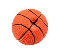 Artibetter Juguete Chirriante y Cuidar de Tu Mascota de Látex para Perros en Forma de Balón de Baloncesto, Resistente para Morder Naranja