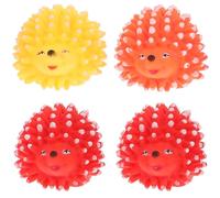 Artibetter Juguetes Interactivos para Mascotas 4 Piezas Forma de Erizo de Vinilo Sonido, Juguetes Masticables para Gatos y Cachorros de Interior, Colores Aleatorios Color Color Aleatorio