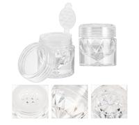 Artibetter Kit de 10 Botellas Pequeñas Recargables de Plástico y Vidrio para Polvo Suelto y Corrector de Ojeras, Diseño Práctico para Viaje y Obsequio