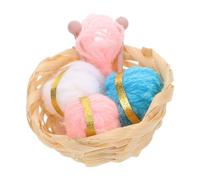 ARTIBETTER Kit De Casa De Muñecas En Miniatura Carrete Tejedor Lindo Kits De Casas De Muñecas para Construir Cesto De La Costura Accesorio Mini Casa De Muñecas Mini Tejedora Mini Maniquí Tela
