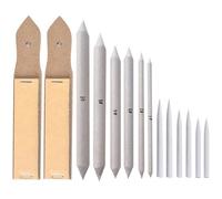 Artibetter Kit de Dibujo Artístico 14 Piezas Difuminadores y Lápices de Tocones Papel y Madera Natural Set para Bocetos y Pintura Adecuado para Artistas y Prácticas de Dibujo