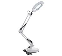 Artibetter Lámpara de Aumento LED 5x Luz Usb, Brazo Flexible Ajustable y Pinza para Escritorio, Fácil de Transportar para Manicura y Trabajos Precisos