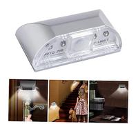 Artibetter Lámpara Led De Sensor De Movimiento Para Cerradura De Puerta Tecnología Pir, Luz Infrarroja, Color Plateado, Batería Aa, Para Armarios y Pasillos, 1 Unidad