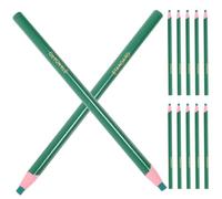 Artibetter Lápices de Cera Verde Ideales para Procesos Creativos 12 para Marcar Telas sin Necesidad de Afilar y Confección Precisa en Diseño y Patronaje
