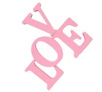 Artibetter Letrero de Mesa de Madera Love Decorativo Rosa Elementos Románticos para Centro de Mesa en Fiesta de San Valentín y Escritorio
