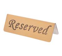 Artibetter Letrero de mesa reservada letrero de asientos reservados para restaurante de acero inoxidable previene confusiones en salón de comedor