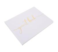 Artibetter Libro de firmas para Bodas, Libro de firmas para Invitados a la recepción Nupcial, Diario de Recuerdos con Consejos para Bodas, de de Tapa Dura para graduación, cumpleaños, 100 Hojas