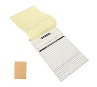 Artibetter Libro de Recibos de Trabajo y Escritura Suave sin Carbono Formularios de 2 Partes en Papel Blanco, Cubierta Reforzada para Uso en Negocios y Construcción