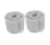 ARTIBETTER Malla para Canalones de Techo de Aluminio 5 Pulgadas X 20 Pies Protector de Bajantes para Canaletas Filtro Antiescombros para Lluvia 2 Rollos para Mantenimiento Reducido y