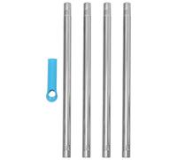 Artibetter Mango de Varilla Metálica para Escoba Recambio Resistente Antióxido Agarre Cómodo Compatible con Trapeadores y Recogedores Accesorio Multifunción para Limpieza Color Aleatorio