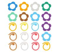 Artibetter Marcadores de Punto para Tejer en Espiral de Plástico Coloridos, 140 Piezas con Diseño Helicoidal, Material Suave y Ajuste Versátil para Proyectos de Tejido y Crochet