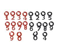 Artibetter Marcadores de Silicona Identificadores Rápidos Negro para Copas de Vino Antideslizantes 20 Piezas Forma de Números para Fiestas y Banquetes para Vasos y Botellas