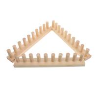 Artibetter Marco para telar de crochet de madera khaki, 45 x 2.7 pulgadas, herramienta para hacer mantas y bufandas, adecuado para proyectos de hilo grueso y manualidades