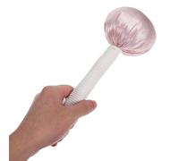Artibetter Martillo Masajeador Manual para Espalda con Moxibustión, Alivia Fatiga y Mejora Circulación, Diseño Portátil para Uso en Casa con Material de Seda Falsa y Algodón Rosa