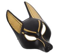 Artibetter Máscara de Anubis para Carnaval y Mascarada, Diseño Vintage en Plástico, Cómoda y Estable para Fiestas Temáticas y Disfraces