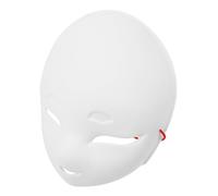 Artibetter Máscara de Pvc White para Bricolaje, Pintable a Mano, Material Resistente, Adecuado para Fiestas y Disfraces Creativos
