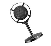 Artibetter Micrófono Retro de Plástico Negro, Modelo Decorativo para Fotografía y Escenario, Accesorio Ligero para Juego Infantil y Soporte de Micrófono Vocal, Decoración Musical para