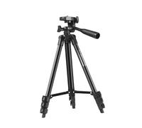 Artibetter Mini Trípode para Cámara y Soporte para Proyector, Ajustable 4 Secciones, Aleación de Aluminio, Color Negro, Uso en Exteriores y Transmisión en Directo, Portátil para Fotografía