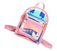 Artibetter Mochila Transparente Iridiscente para Mujer Ligera y Delicada de Pvc, Adecuado para Eventos en Estadio y Uso Casual Diario