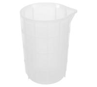 Artibetter Molde de Silicona para Taza Medidora Portátil y Molde Integrado, Vaso Dispensador Blanco Adecuado para Manualidades y Uso en Interiores