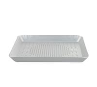 Artibetter Molde para Pizza Cuadrado 30 Cm de Aluminio Orificios de 3 Mm, Bandeja Transpirable para Horno, Apto para Pizza, Panqueques y Repostería, Adecuado para Cocina Doméstica