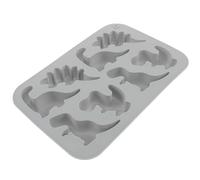 Artibetter Moldes de Silicona para Hornear 8 Piezas Forma de Dinosaurio, Antiadherente y Flexible, Bandeja para Hacer Chocolate y Galletas, Suministros para Dulces y Postres en Casa