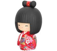 Artibetter Muñeca Kokeshi de madera, muñeca Kokeshi japonesa moderna, muñeca Kokeshi japonesa Kokeshi de madera para decoración del hogar y regalo de fiesta de cumpleaños