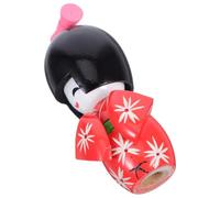 Artibetter Muñecas Tradicionales Japonesas de Madera Diseño Kimono Rojo, Decoración Versátil para Oficina y Recuerdo Único para Amantes Cultura Asiática