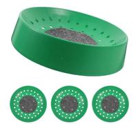 Artibetter Nido para Aves 4 Piezas Cuenco de Plástico Esterilla Extraíble Tamaño Compacto para Incubación y Cría de Aves Soporte para Bandeja de Nido Accesorio para Jaulas de Pájaros