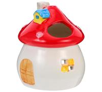 Artibetter Nido para Hámster de Cerámica Forma de Hongo, Casa Ligera y Portátil para Mascotas Que Ofrece un Refugio Refrescante y Cómodo