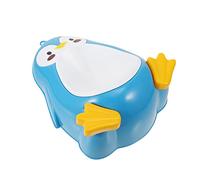 Artibetter Niño Entrenamiento Urinario con La Diversión Apuntando Objetivo Niños Pingüino Dibujos Animados Niños Orinal Orinal Ol Potty Plástico Urinario de Pie Orinal (Azul)