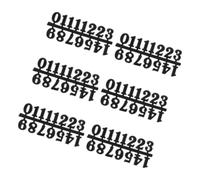 Artibetter Números de Reloj Arábigos 6 Juegos Adhesivos de Plástico para Reparación de Relojes Digitales de Pared Uso en Sala y Dormitorio