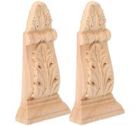 Artibetter Obsequio para Inauguración de Casa Pintables y Adhesivos Estilo Europeo 2 Apliques para Muebles de Madera Tallada sin Pintar Ideales para Embellecimiento de Armarios y Ventanas