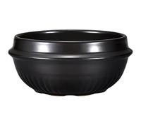Artibetter Olla de Cerámica para Cocinar Estofado 1100 Ml Negra, Ahorro de Gas y Fácil de Limpiar, Adecuado para Cocina Casera y Utensilios de Cocina