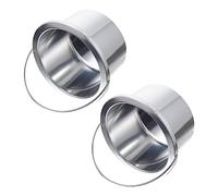 Artibetter Olla Interior Para Derretir Cera Antiadherente 2 Piezas Aluminio 100mm Confiable Uso Profesional Para Depilación Calentador De Cera Accesorios Spa Hogar