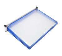 Artibetter Organizador Mural para Documentos A4 Expositor de Pared Azul con 5 Paneles y 10 Bolsillos Transparentes Soporte Resistente para Oficina y Espacio de Trabajo