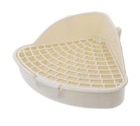 Artibetter Orinal Triangular para Mascotas Caja de Baño para Conejos Base Filtrante Antiólor Diseño para Jaulas Adecuado para Interiores y Exteriores Conejos, Conejillos de Indias