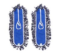 ARTIBETTER Paño de Fregona de Hilo de Algodón 60 Cm Color Claro, 2 Piezas Reemplazo para Cabezal de Fregona, Absorbente y Lavable, Accesorios de Limpieza para Hogar, Adecuado para Recoger