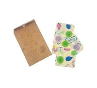 Artibetter Paños para Conservación de Alimentos Cera de Abeja Natural, 3 Piezas de Algodón Reutilizables para Proteger Pan y Snacks en Restaurantes y Tiendas Color Aleatorio