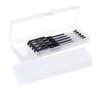 Artibetter Paquete De 2 Estuche para Lápices y Tapas Separadas de Plástico Transparente con Dos Compartimentos Resistente a Rasgaduras y Flexible, Adecuado para Uso Escolar y Trabajo