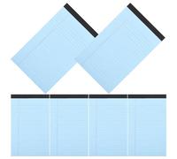 Artibetter Paquete de 6 Blocs de Notas Desprendibles A5 Cuadernos Rayados de Bolsillo Azul Mini Cuadernos de Taquigrafía para Recordatorios y Organización en Oficina Escuela y Hogar