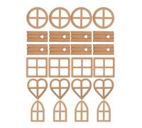 Artibetter para Manualidades, Estilo Rústico, para Bricolaje 24 Piezas de Madera Hueca y de San Valentín en Proyectos