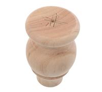 Artibetter Pata de Mueble de Madera Maciza Tallada, 8x12 Cm, Soporte para Sofá, Cómoda y Mesa, Pata Redonda Cilíndrica de Madera Natural para Bricolaje y Muebles del Hogar